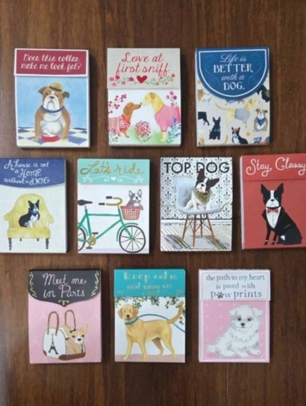 MOLLY & REX POCKET NOTEPAD STAY CLASSY FRENCHIE IN TUXEDO